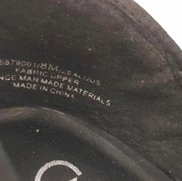 Carlos by Carlos Santana Platform Shoes w Peep Toe D'Orsay Heels Womens 8M Black - Picture 6 of 9